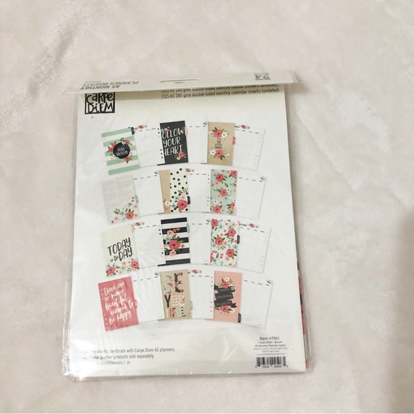 ๐ Carpe Diem A5 Monthly Planner Inserts includes 24 inserts - Picture 2 of 4